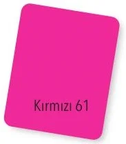 ALEX FON KARTONU FOSFORLU 160GR 70X100 KIRMIZI 100 LÜ 61