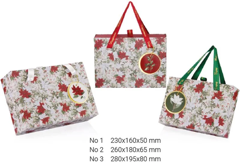 GIPTA KUTU SETİ 3 LÜ CHRISTMAS FLORAL GIFT BX64730