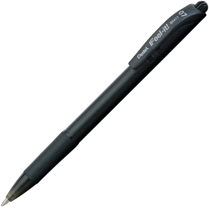PENTEL ROLLER KALEM FEEL IT BX417 0.7 MEKANİZMALI SİYAH Y BX417-A