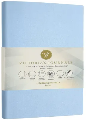 VJ DEFTER SMYTH PLANLAYICI ESNEK KAPAK 14x20 Cm. 100 Gr. 96 YP. ÇİZGİLİ MAVİ 1039