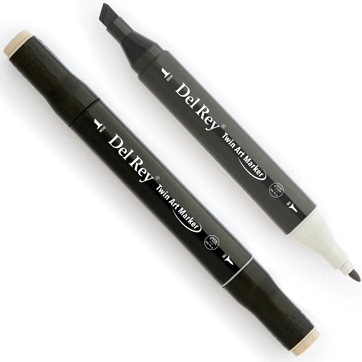 DEL REY GRAFİK MARKÖR TWIN MN-DRWG3 WARM GREY