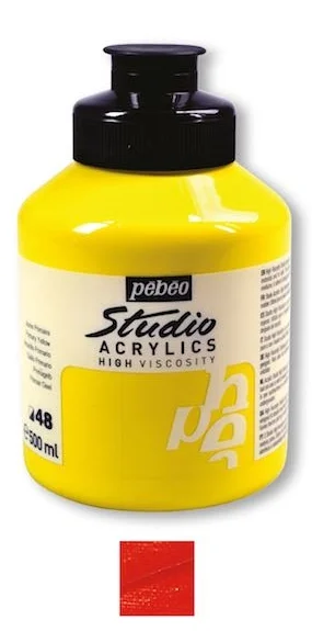PEBEO AKRİLİK BOYA STUDIO 500 ML 171*19 TRANSPARENT VERMILION