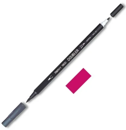 MARVY FIRÇA KALEM BRUSH PEN ÇİFT UÇLU 1800-094 SCARLET