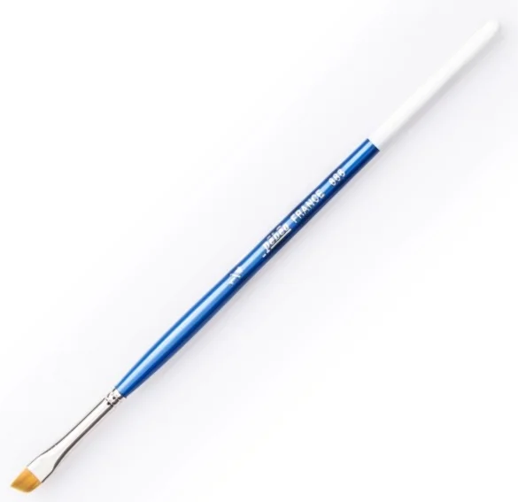PEBEO AKRİLİK BOYA FIRÇASI 888 SERİSİ GOLDEN SENTETİK YAN KESİK MAVİ KISA SAP NO:1-4 888/1-4