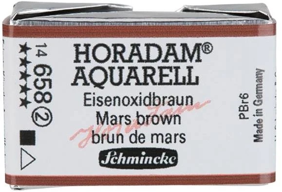 SCHMİNCKE HORADAM AQUARELL ARTİST SULU BOYA TAM TABLET SERİ 2 658 MARS BROWN 14658043