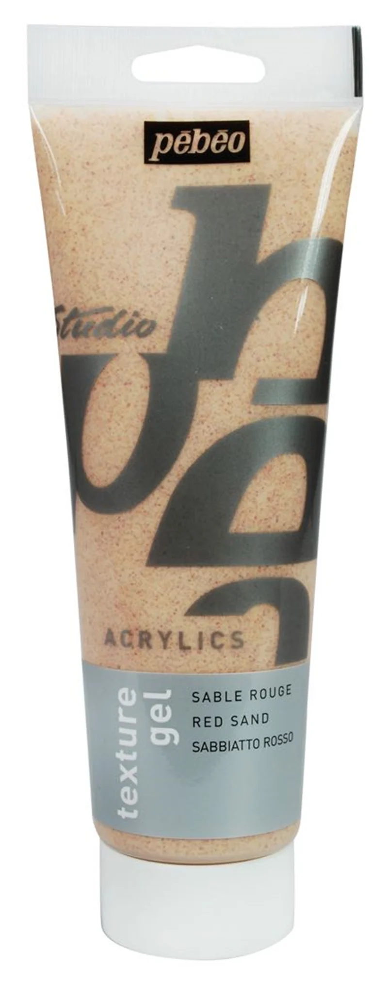 PEBEO YARDIMCI MALZEME AKRİLİK BOYA JEL RENKLİ KUM 250 ML KIRMIZI 525012