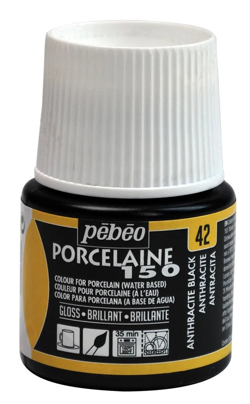 PEBEO PORSELEN BOYASI 45 ML 024*42 ANTRHRACITE BLACK