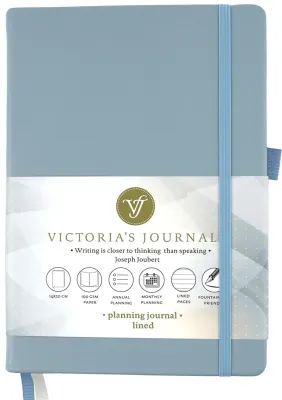 VJ DEFTER VENZI PLANLAYICI SERT KAPAK 14x20 Cm. 100 Gr. KREM 96 YP. ÇİZGİLİ MAVİ 1049