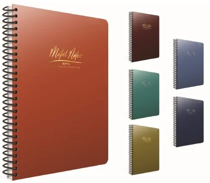 GIPTA DEFTER METAL NOTES A6 SPİRALLİ PP KAPAK 80 YP. ÇİZGİLİ 5542