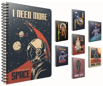 GIPTA DEFTER SPACE A4 SPİRALLİ KARTON KAPAK 80 YP. KARELİ 5344