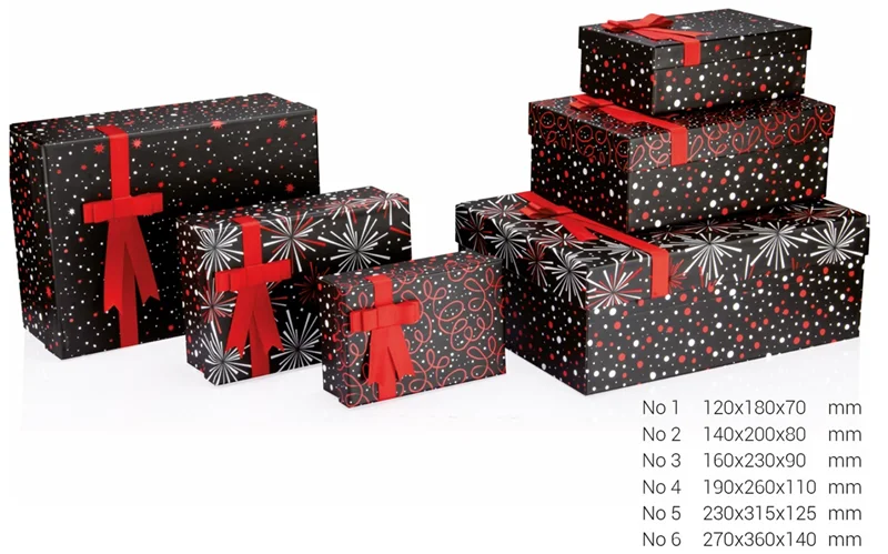 GIPTA KUTU SETİ 6 LI FESTIVE DİKDÖRTGEN BX66410