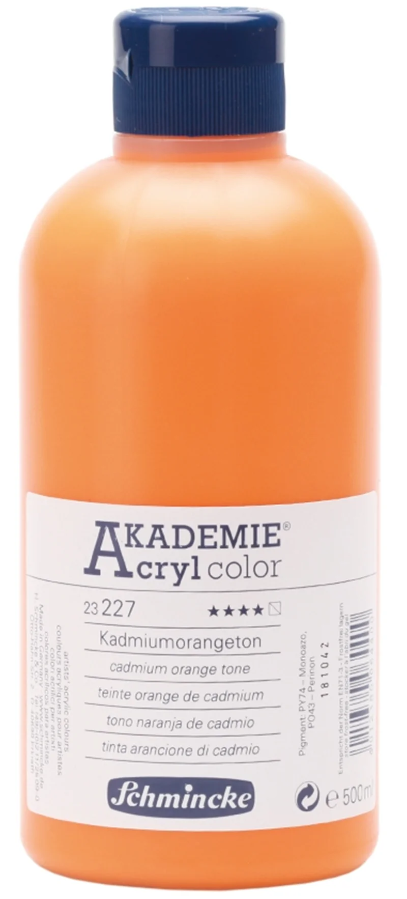 SCHMİNCKE AKADEMİE AKRİLİK BOYA 500 ML 227 CADMİUM ORANGE HUE 23227028