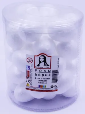SÜDOR MONALİSA KÖPÜK YUMURTA 5 CM 35 AD KAVANOZ KP-35