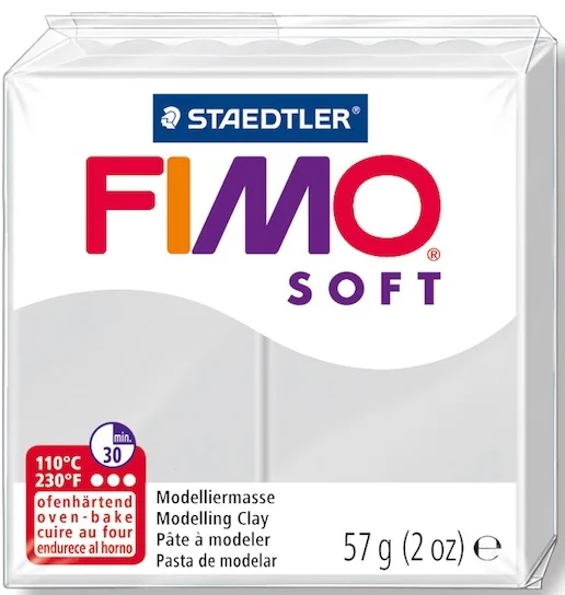 FIMO SOFT MODELLEME KİLİ 57 GR YUNUS GRİ 8020-80 07