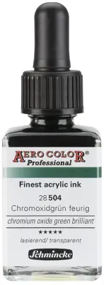 SCHMİNCKE AERO COLOR AKRİLİK MÜREKKEP 28 ML 504 CHROMİUM OXİDE GREEN BRİLLİANT 28504023