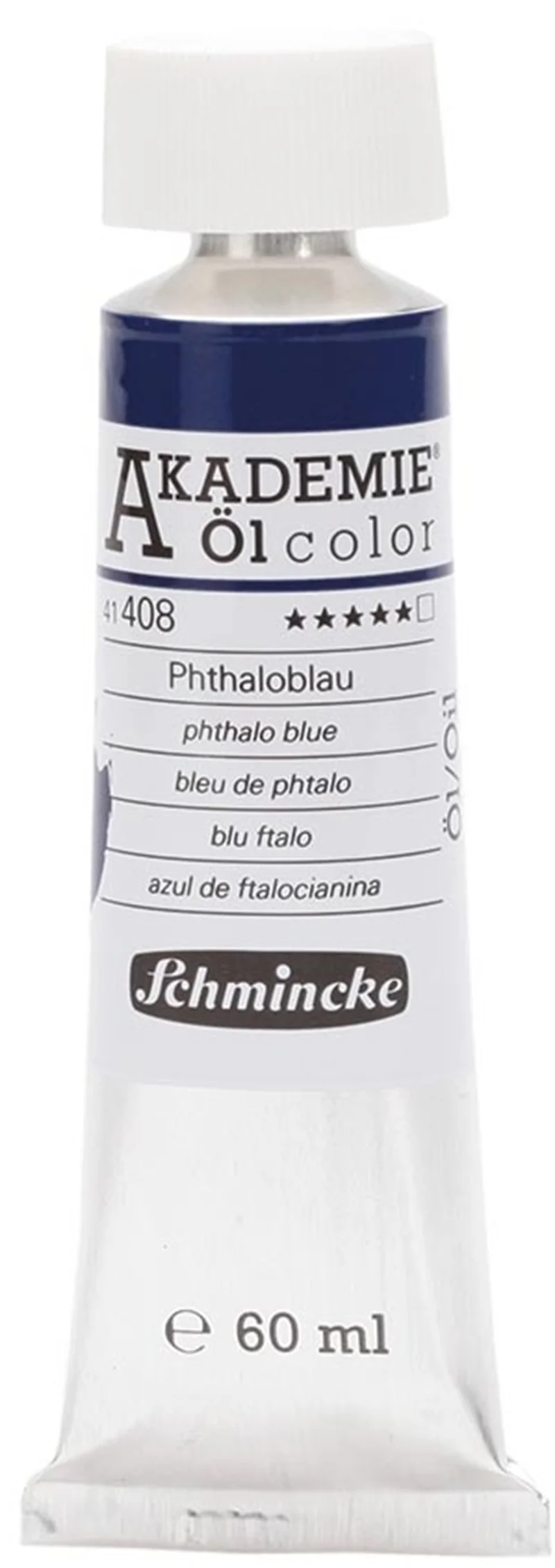 SCHMİNCKE AKADEMİE ÖL COLOR YAĞLI BOYA 60 ML SERİ 1 408 PHTHALO BLUE 41408011