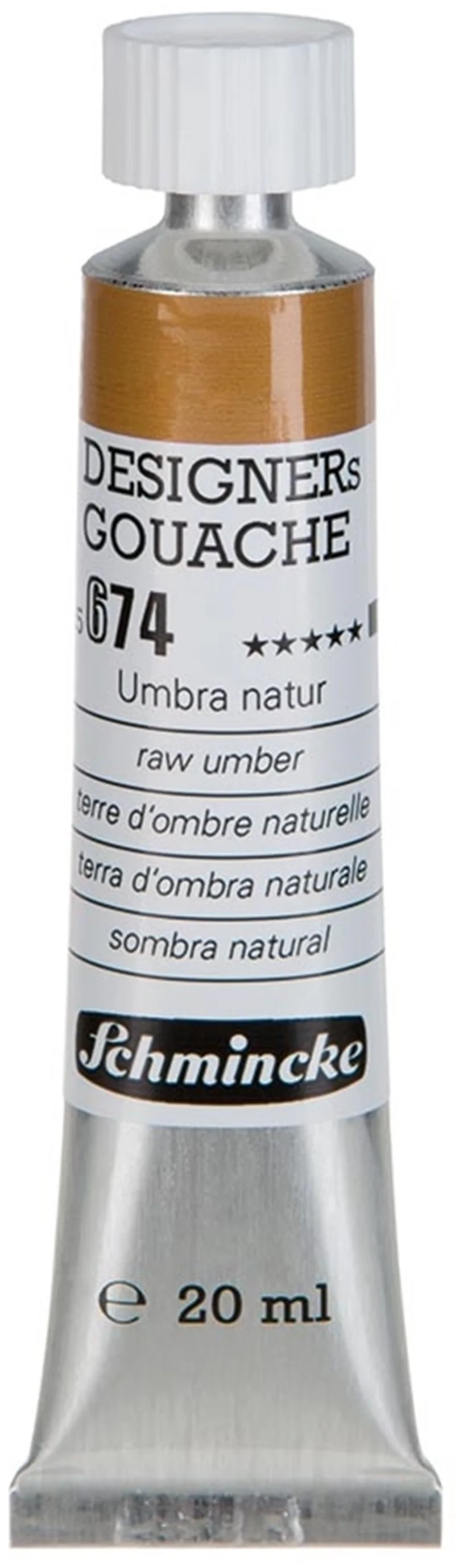 SCHMİNCKE HKS DESİGNERS' GOUACHE GUAJ BOYA 20 ML TÜP 674 RAW UMBER 25674007