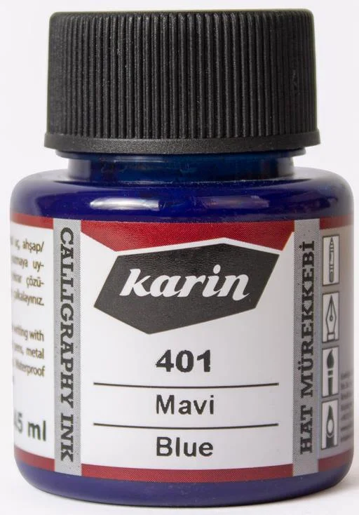 KARİN HAT MÜREKKEBİ 45 ML MAVİ 6210401045