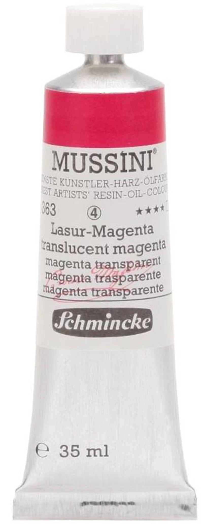 SCHMİNCKE MUSSİNİ ARTİST YAĞLI BOYA 35 ML SERİ 4 363 TRANSLUCENT MAGENTA 10363009