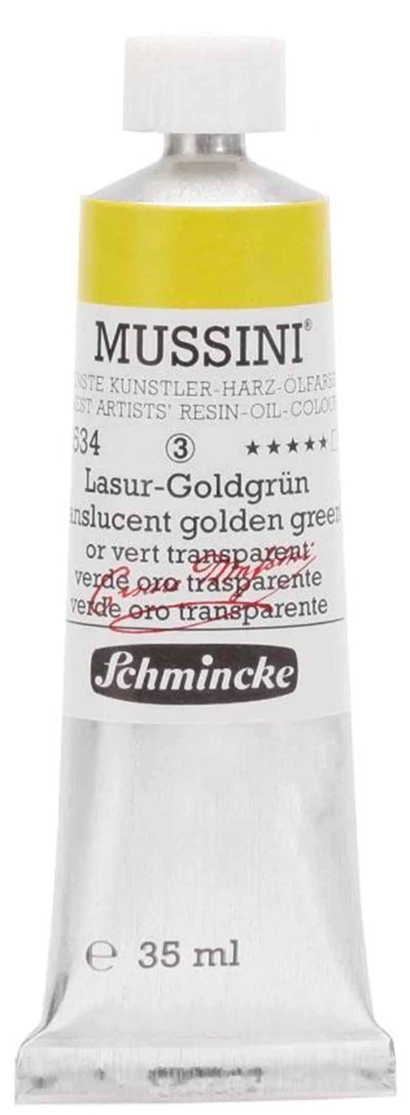 SCHMİNCKE MUSSİNİ ARTİST YAĞLI BOYA 35 ML SERİ 3 534 TRANSLUCENT GOLDEN GREEN 10534009