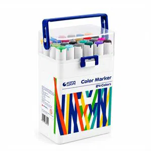 BRONS STA 24 RENK ÇİFT UÇLU AKRİLİK MARKER BOYA KALEMİ STA-505024