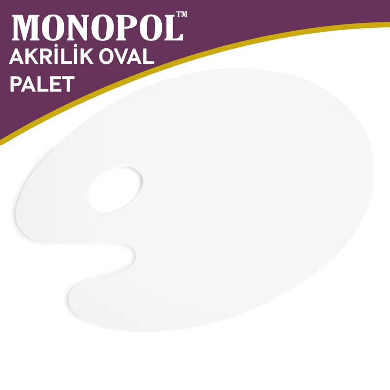 MONOPOL 20x30 OVAL AKRİLİK PALET 3568