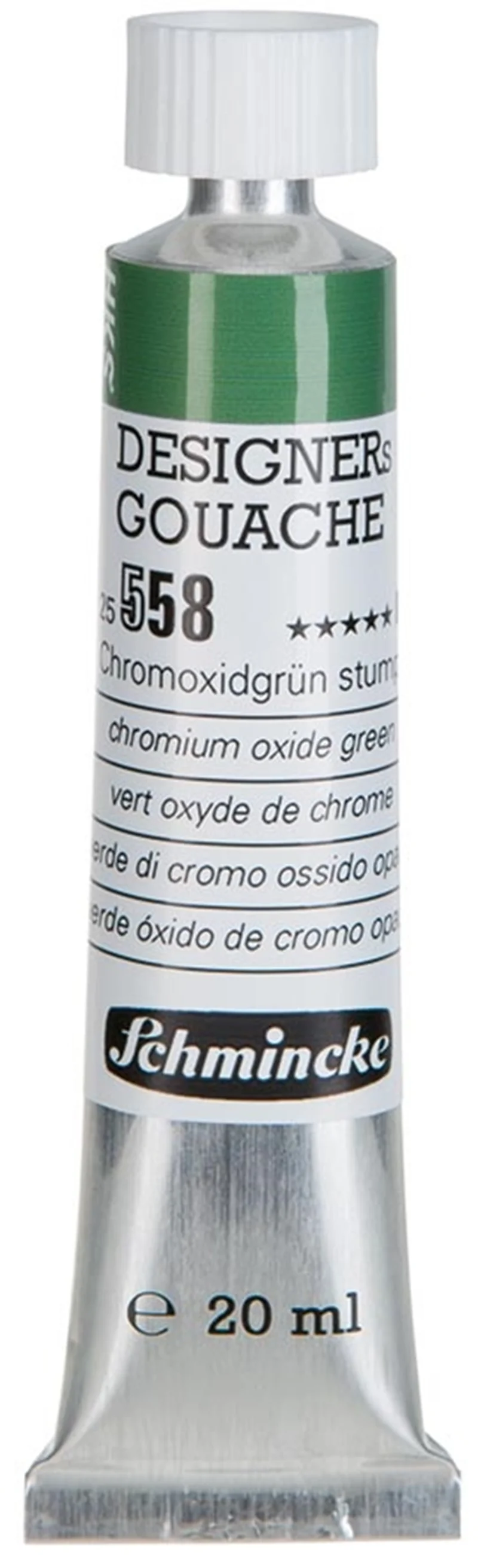 SCHMİNCKE HKS DESİGNERS' GOUACHE GUAJ BOYA 20 ML TÜP 558 CHROMİUM OXİDE GREEN 25558007