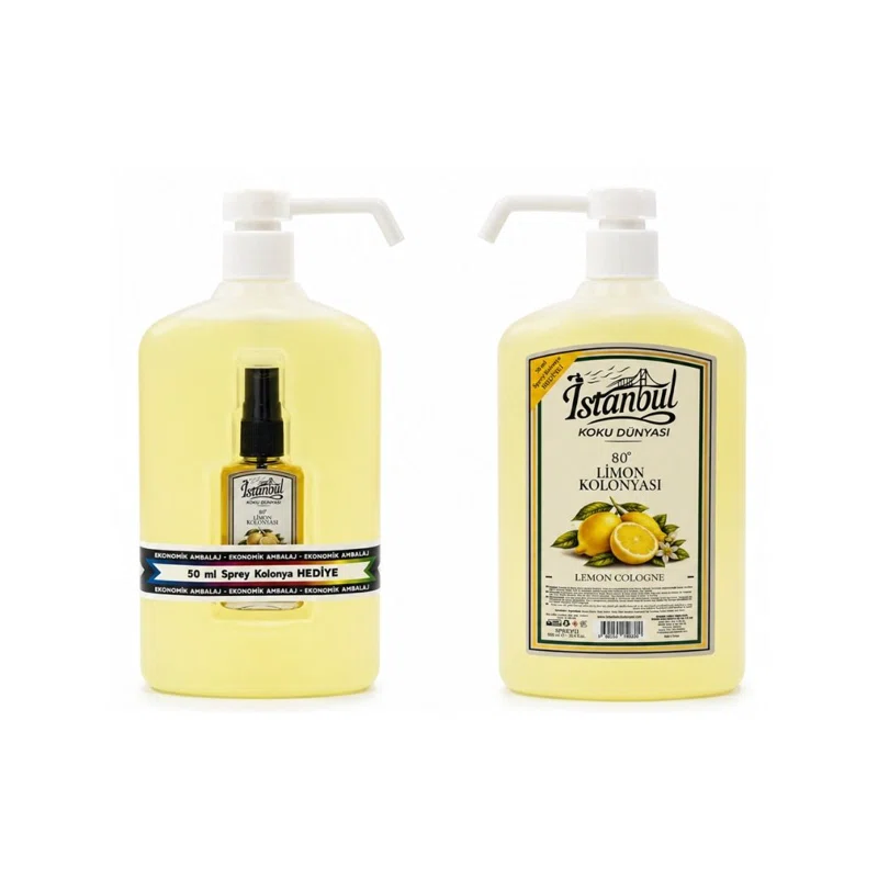 İSTANBUL KOKU SPREYLİ LİMON KOLONYASI 900 ML. IKD-900-LMN