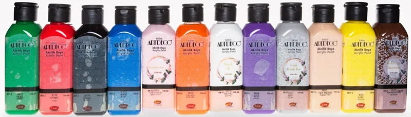 ARTDECO AKRİLİK BOYA 140 ML BAŞLANGIÇ SETİ 12 Lİ