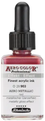 SCHMİNCKE AERO COLOR AKRİLİK MÜREKKEP 28 ML 903 AERO METALLİC RED 28903023