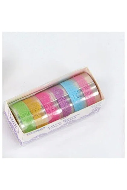 GIPTA RENKLİ BANT SUGARY TAPE MIX 1,5 CMx2 MT.50 Lİ SET K9921