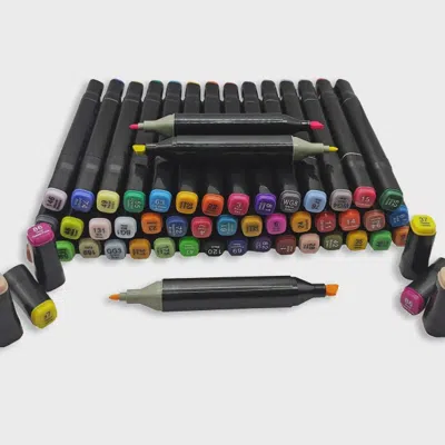 BRONS STA 48 RENK ÇİFT UÇLU AKRİLİK MARKER BOYA KALEMİ STA-505048