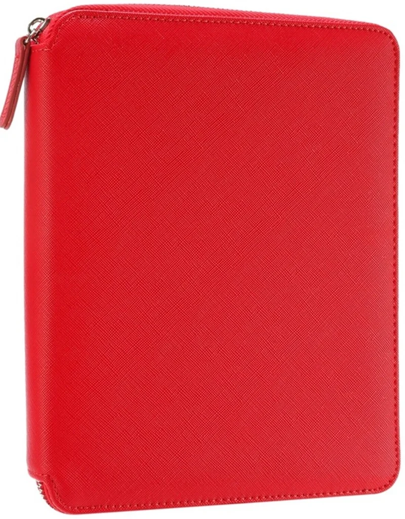 VJ DEFTER SOFIA ZIPPER FOLDER ORGANİZER 14.8x20 Cm. 120 Gr. 80 YP. NOKTALI KIRMIZI 7752