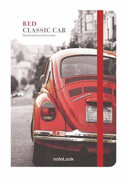 SCRIKSS NOTELOOK DEFTER RED CLASSIC CAR A6 DÜZ