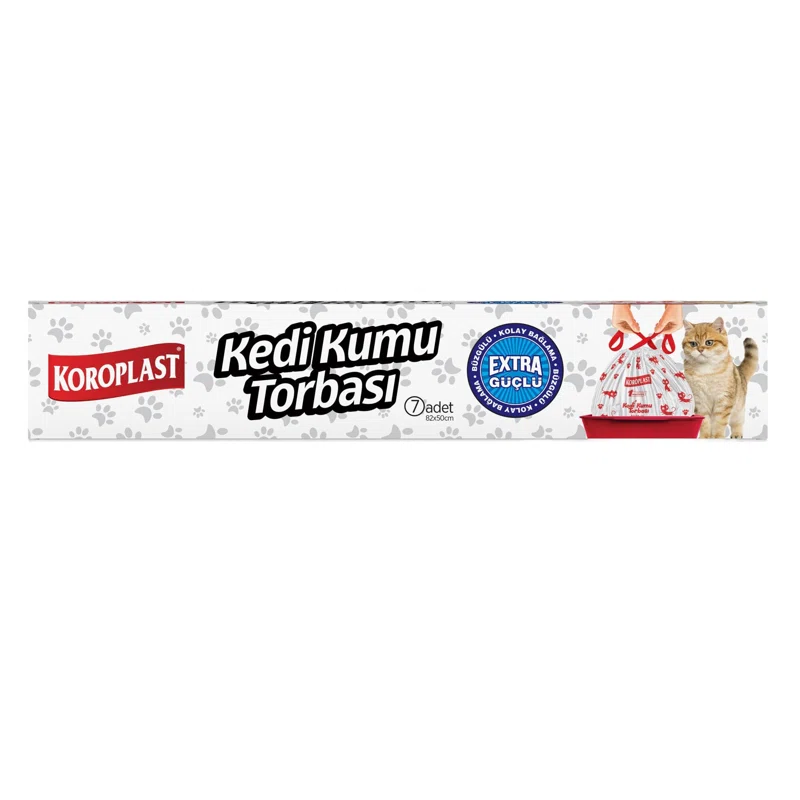 KOROPLAST KEDİ KUMU TORBASI 82x50 7 Lİ ST01600203