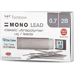 Z - TOMBOW MİN MONO LEAD 0.7 2B 12 Lİ TÜP T-R7-RG 2B