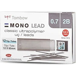 Z - TOMBOW MİN MONO LEAD 0.7 2B 12 Lİ TÜP T-R7-RG 2B