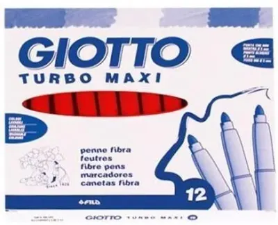 GIOTTO KEÇELİ KALEM TURBO MAXI KIRMIZI 456011