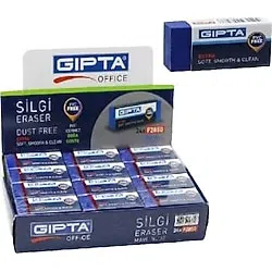 GIPTA K2713 PREMIUM SINAV SİLGİSİ DUST FREE MAVİ 20 Lİ
