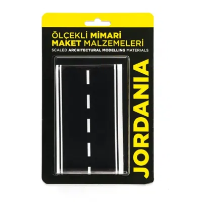 JORDANİA ASFALT YOL YAPIŞKANLI SİYAH 1/100 25 CM JE04-YOL100S