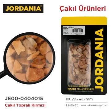 JORDANİA ÇAKIL TOPRAK RENGİ /KIRMIZI 2-4 MM JE00-0401014