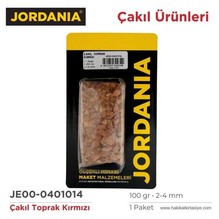 JORDANİA ÇAKIL TOPRAK RENGİ /KIRMIZI 2-4 MM JE00-0401014