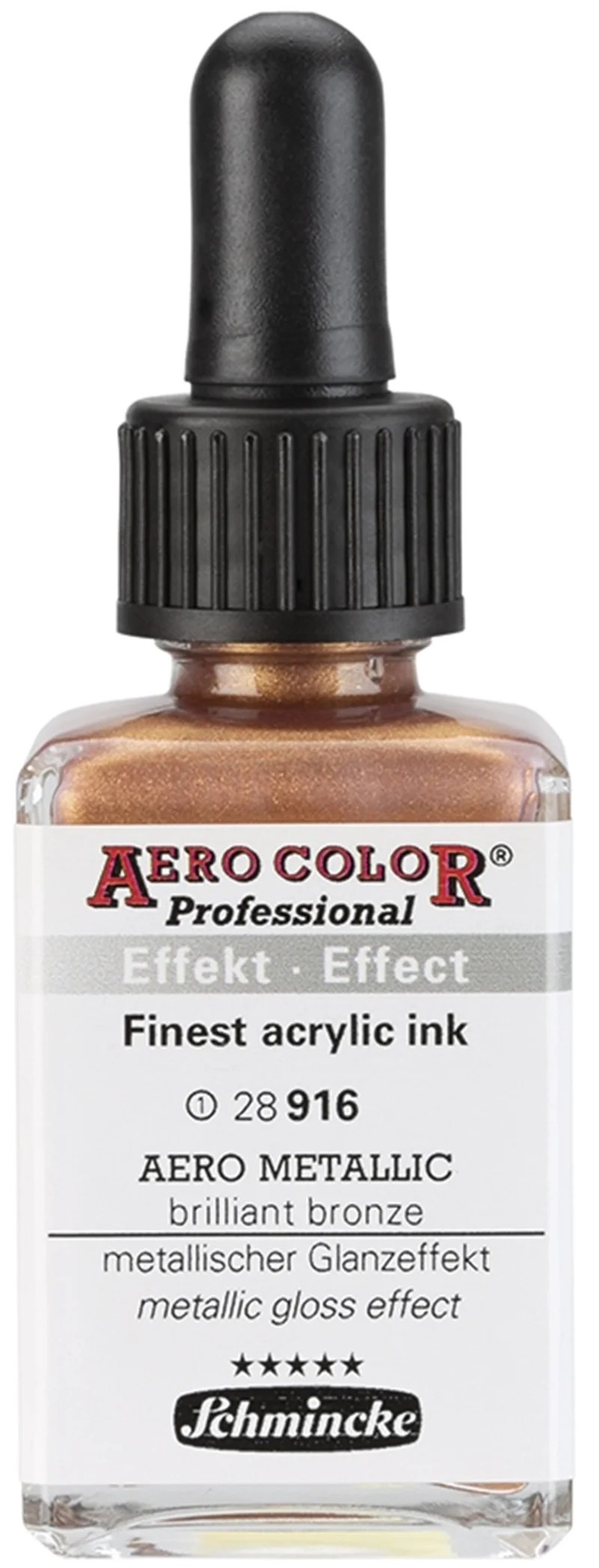 SCHMİNCKE AERO COLOR AKRİLİK MÜREKKEP 28 ML 916 AERO METALLİC BRİLLİANT BRONZE 28916023