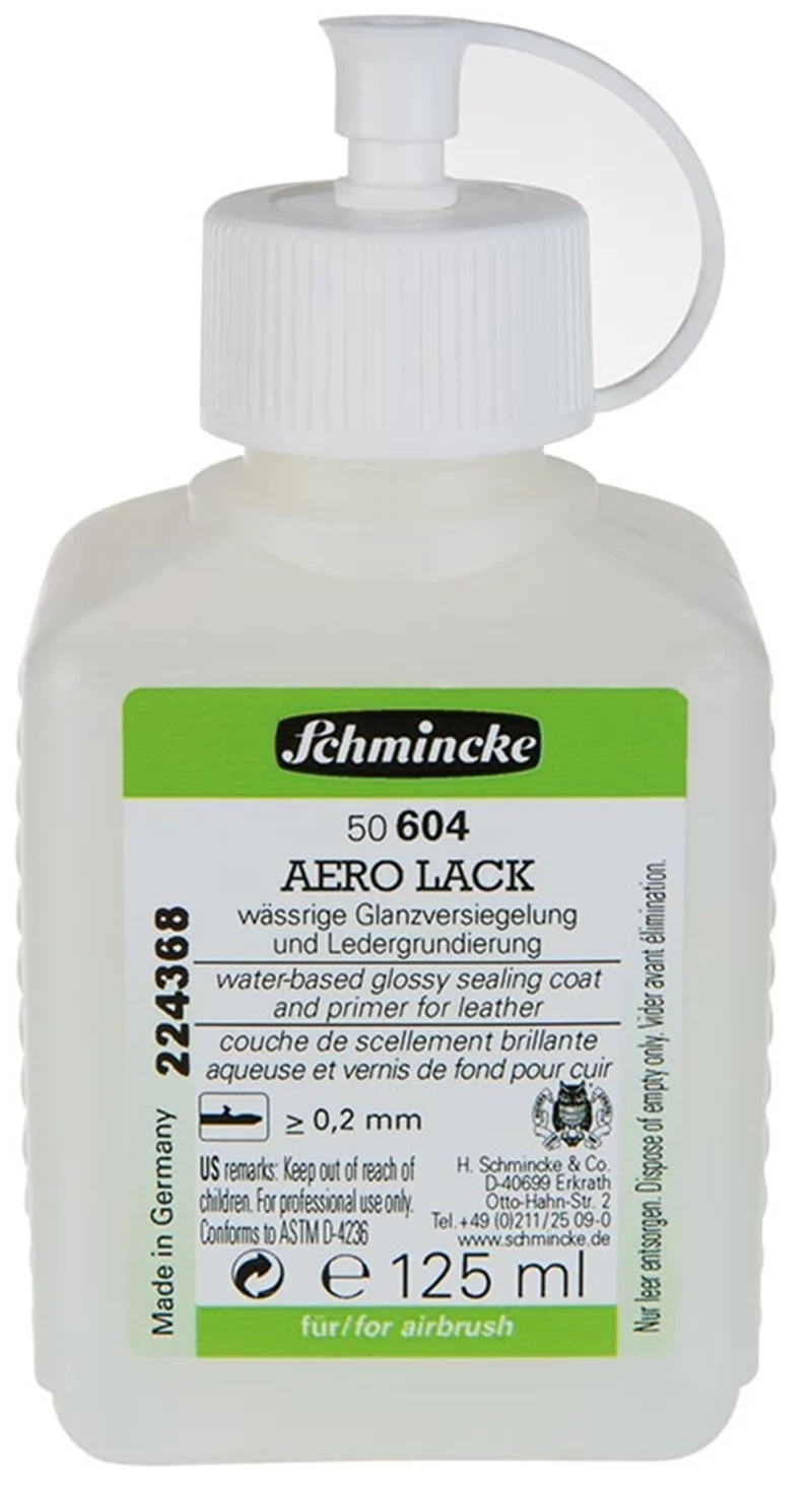 SCHMİNCKE MEDİUM 604 AERO LACK TRANSPARAN PARLAK ASTAR FİNAL VERNİK DERİ MEDYUMU 125 ML 50604026