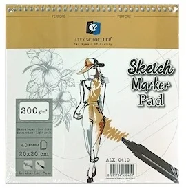 ALEX SKETCH DEFTERİ 20x20 200GR SPR. 40 LI ALX-0410