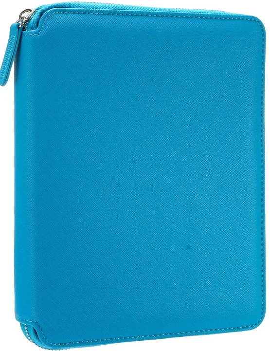 VJ DEFTER SOFIA ZIPPER FOLDER ORGANİZER 14.8x20 Cm. 120 Gr. 80 YP. ÇİZGİLİ MAVİ 7626