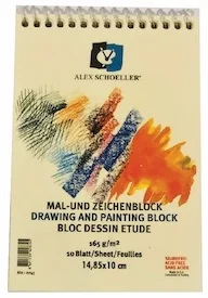 ALEX RESİM DEFTERİ 165GR 14,85x10 SPİRALLİ 10 YP ALX-0745