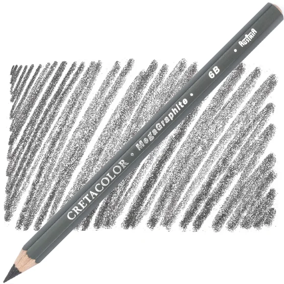 CRETACOLOR ÇİZİM KALEMİ DERECELİ MEGA GRAPHITE 6B 17006