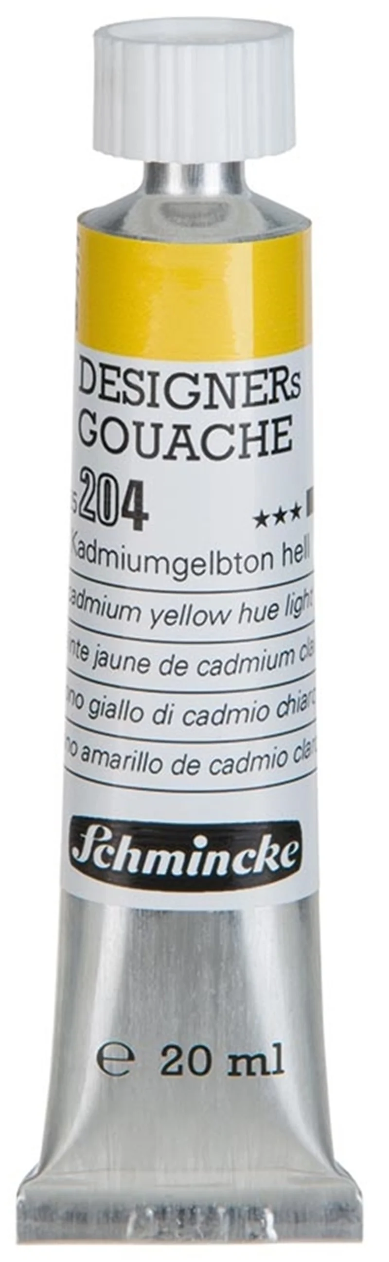 SCHMİNCKE HKS DESİGNERS' GOUACHE GUAJ BOYA 20 ML TÜP 204 CADMİUM YELLOW LİGHT 25204007