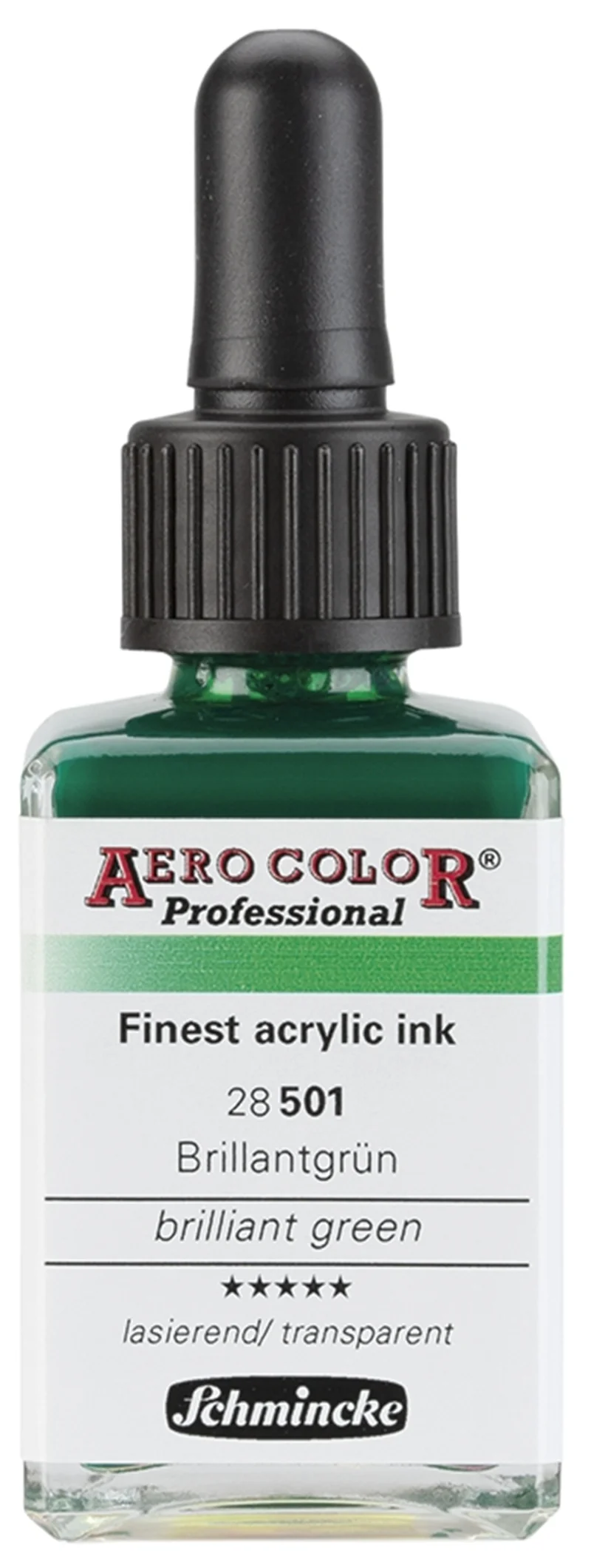 SCHMİNCKE AERO COLOR AKRİLİK MÜREKKEP 28 ML 501 BRİLLİANT GREEN 28501023